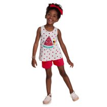 Conjunto infantil blusa e short Melancia – Kyly