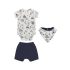 Conjunto infantil body, short e bandana Fazendinha - Up Baby Moda Madá