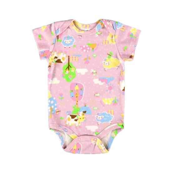 Body infantil manga curta Fazendinha – Up Baby