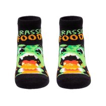 Meia soquete infantil Dino Food – Puket