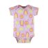 Body infantil manga curta Happy - Up Baby