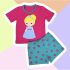 Pijama infantil curto Princesas Disney Moda Madá