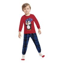 Pijama infantil longo Pinguim – Boca Grande