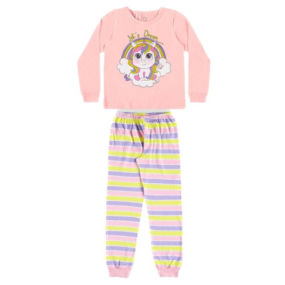 Pijama infantil longo Unicórnio – Boca Grande