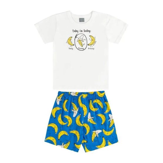 Pijama infantil curto Banana – Quimby