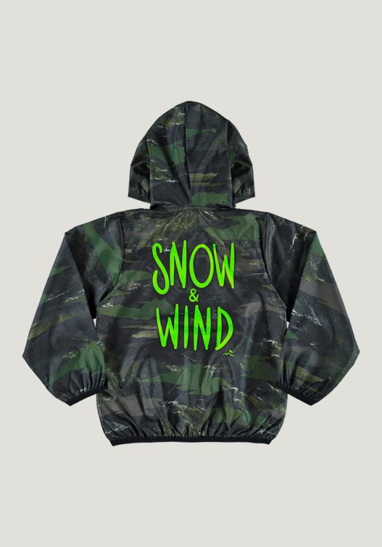 Jaqueta corta vento com capuz Snow & Wind – Glinny