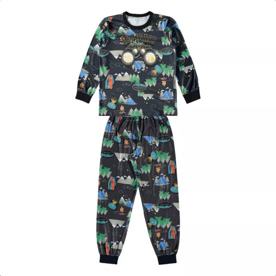 Pijama infantil longo Explorer – Boca Grande