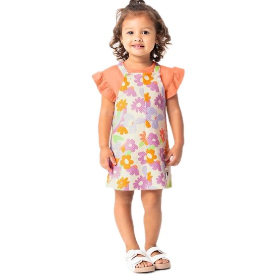 Salopete infantil Floral – Malwee