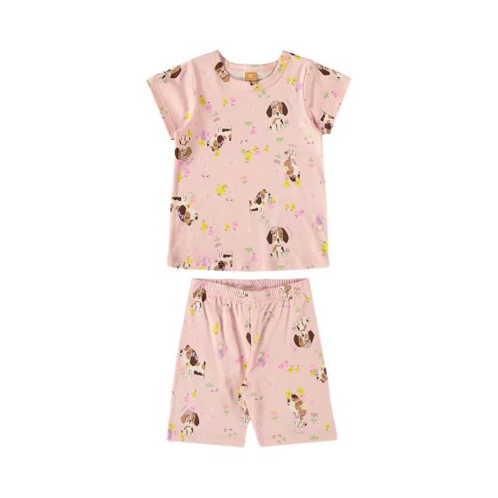 Pijama infantil curto Cachorrinho – Up Baby