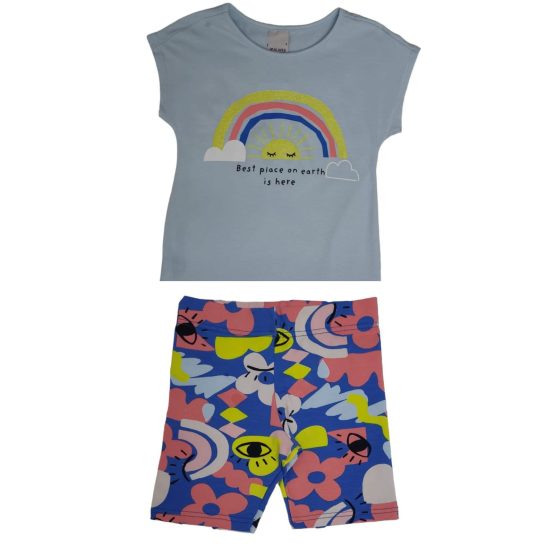 Conjunto infantil blusa e bermuda Solar – Malwee