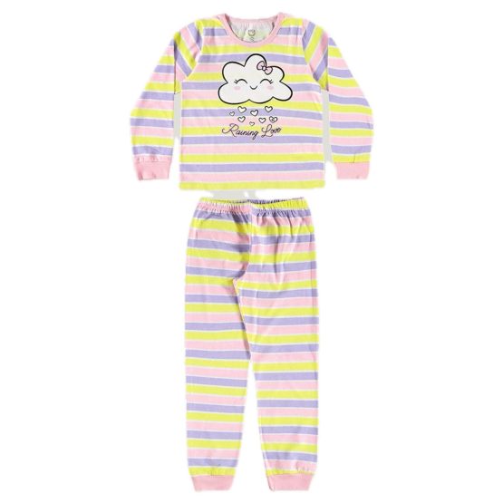 Pijama infantil longo brilha no escuro Nuvem – Boca Grande