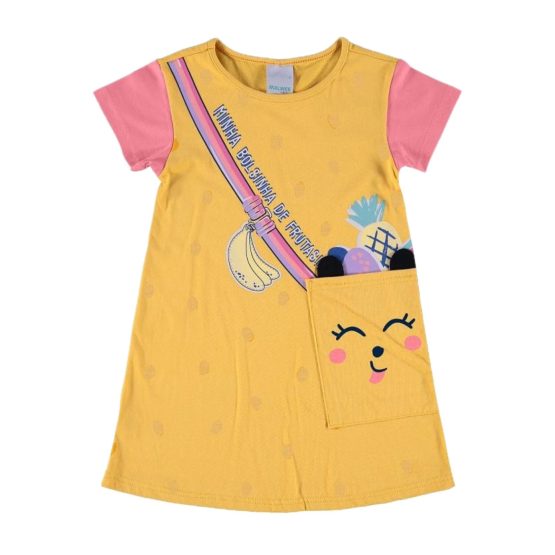 Vestido infantil Bolsinha de Frutas – Malwee