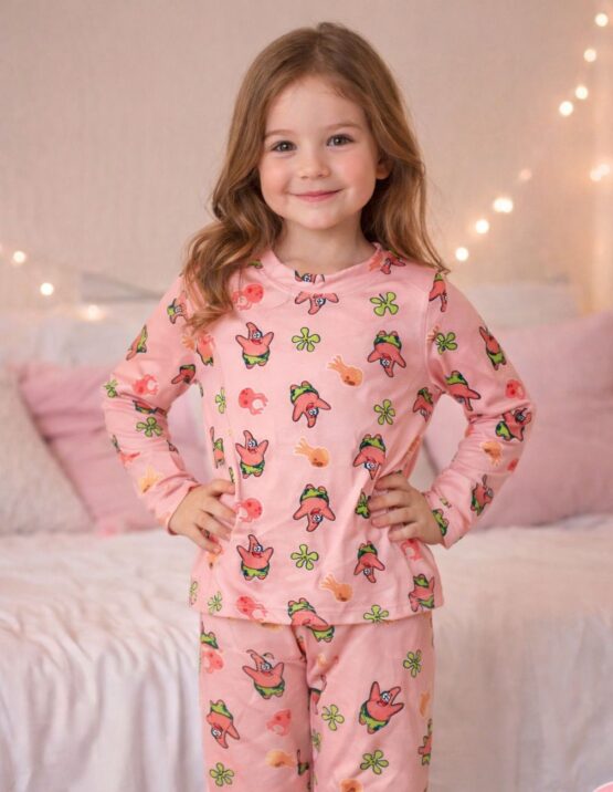 Pijama infantil longo Patrick – Bob Esponja