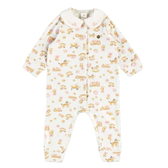 Macacão infantil com gola bordada Brinquedos – Up Baby