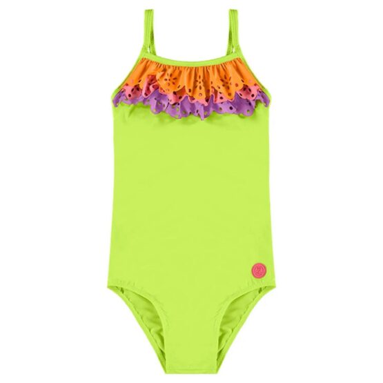 Maiô infantil Babados Neon – Boca Grande