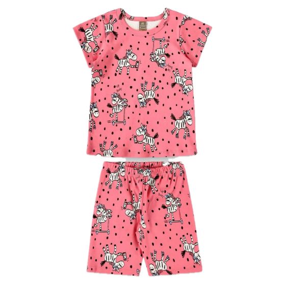 Pijama infantil curto Zebrinha – Up Baby