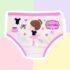 Kit calcinhas infantis Bailarina 2 peças Moda Madá