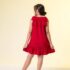 Vestido infantil liso Vermelho Moda Madá