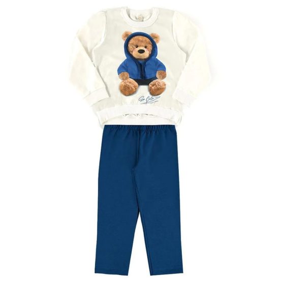 Conjunto moletom infantil Ursinho – Boca Grande