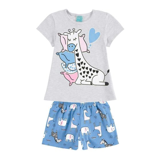 Pijama infantil curto brilha no escuro Unicórnio – Kyly