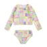 Biquini infantil cropped Flores - Boca Grande
