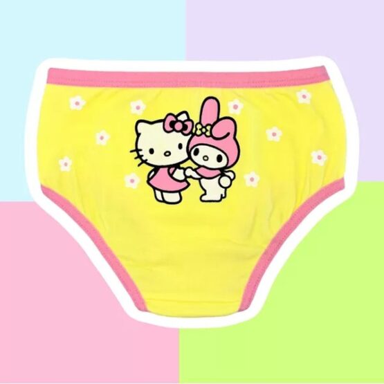 Kit calcinhas infantis Hello Kitty 3 peças