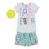 Pijama infantil curto brilha no escuro Nuvem - Kyly