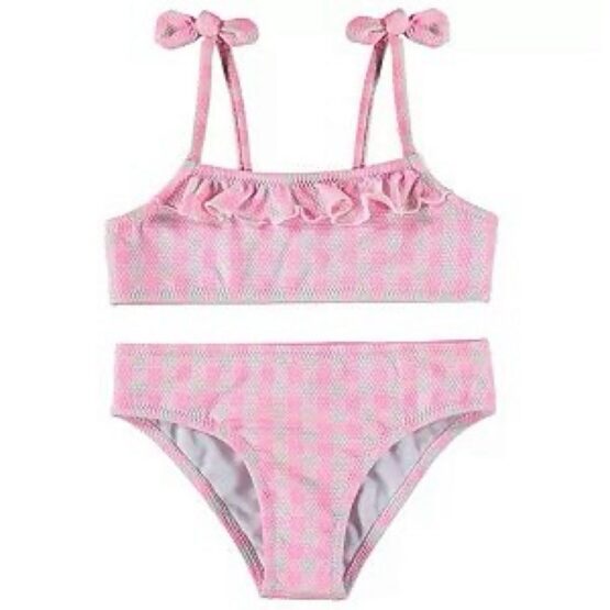 Biquini infantil Xadrez Rosa – Malwee