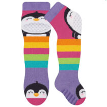 Meia com joelheira infantil Pinguim e Dinossauro