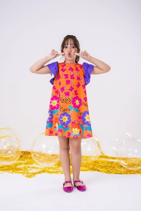 Vestido infantil Flores