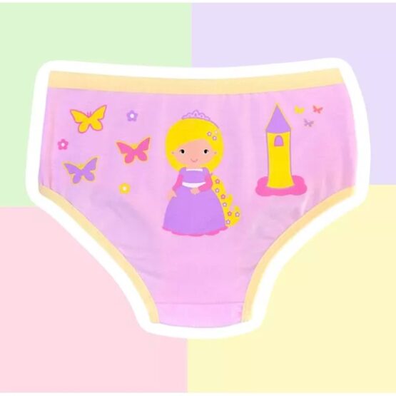 Kit calcinhas infantis Princesas Disney 2 peças