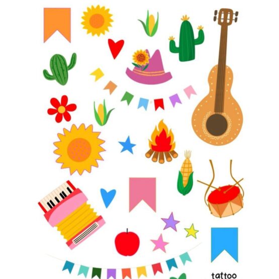 Tattoo Temporária Festa Junina – Flora & Bem