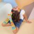 Meia 3/4 infantil Monstrinho - Cia da Meia Moda Madá
