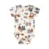 Body infantil manga curta Trator - Up Baby