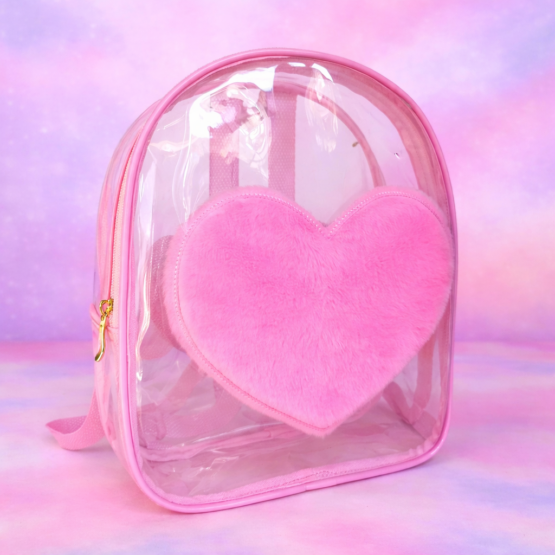 Mochila Coração Pelúcia
