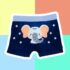 Kit cuecas infantis Safari 2 peças Moda Madá