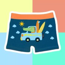 Kit cuecas infantis Dia de Praia 2 peças