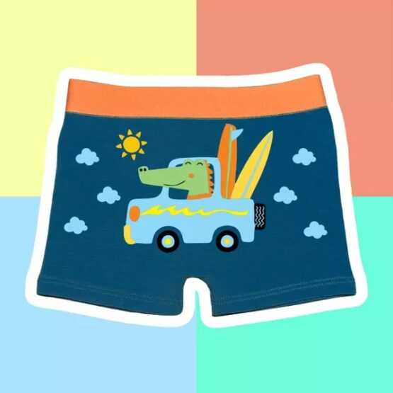 Kit cuecas infantis Dia de Praia 2 peças