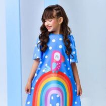 Vestido infantil Arco-Íris