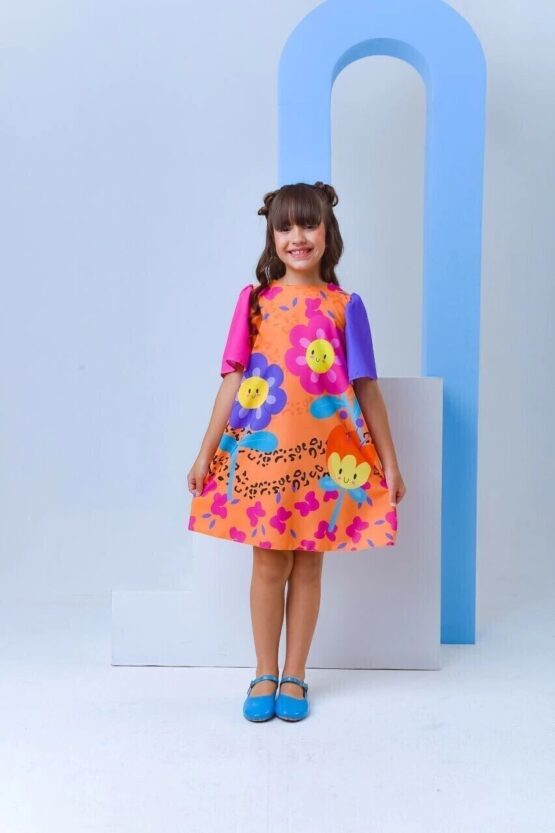 Vestido infantil Flores