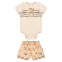 Conjunto infantil body e short Ursinho – Up Baby
