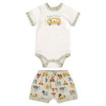 Conjunto infantil body e short Happy Friends – Up Baby