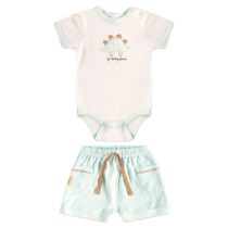 Conjunto infantil body e short Dino – Up Baby