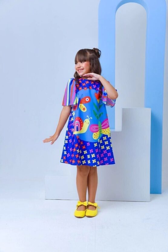 Vestido infantil Borboleta