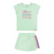 Conjunto infantil blusa e short/saia Sweet Candy – Elian