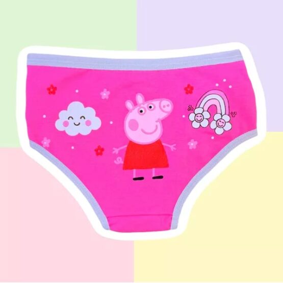 Kit calcinhas infantis Peppa Pig 2 peças