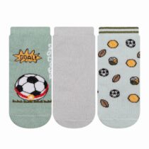 Kit 3 pares meias infantis Futebol – Cia da Meia