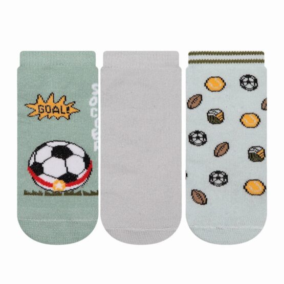 Kit 3 pares meias infantis Futebol – Cia da Meia