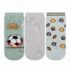 Kit 3 pares meias infantis Futebol - Cia da Meia