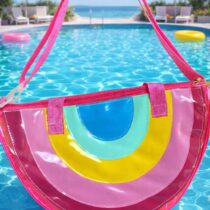 Bolsinha meia lua Arco-Íris